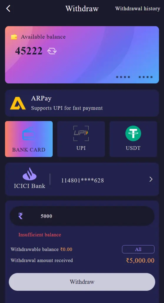 Dost Win vs Daman Game withdrawal steps login wallet bank withdraw